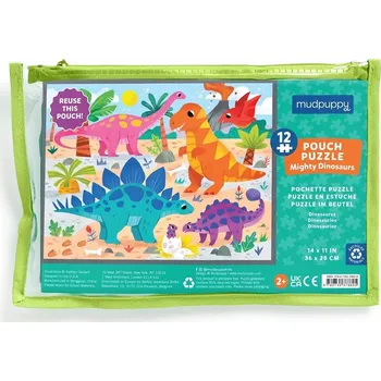Puzzle Puzzle do sáčku Silní dinosauři 12 dílků – MUDPUPPY