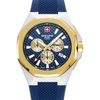Hodinky Swiss Alpine Military 7005.9845 Typhoon Chronograph Mens Watch 42mm 10ATM