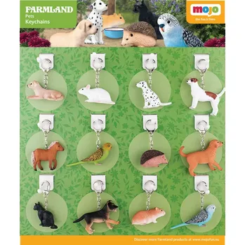 Mojo přívěsky na klíče Domácí mazlíčci - 36 kusů