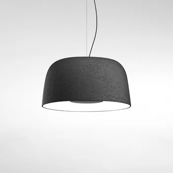 MARSET Djembé 42.21 LED závěs, triak šedá - baldachýn - výška 4,6 cm, Ø 13 cm šedá (RAL 7022) 1 x 16,28 W LED - Doprava zdarma