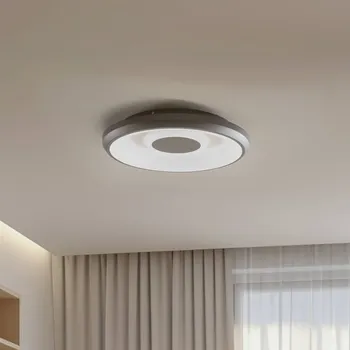 Lampička Lindby Smart Lynden LED stropní svítidlo Ø 38 cm černé RGB Tuya - Stříška - Ø 37,5 cm, výška 3 cm bílá, černá LED 23 W celkem - Doprava zdarma