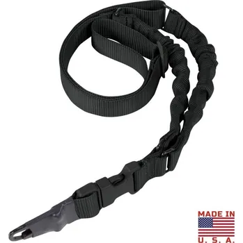 Příslušenství pro sportovní střelbu CONDOR OUTDOOR Popruh zbraňový ADDER Double Bungee jednobodový ČERNÝ