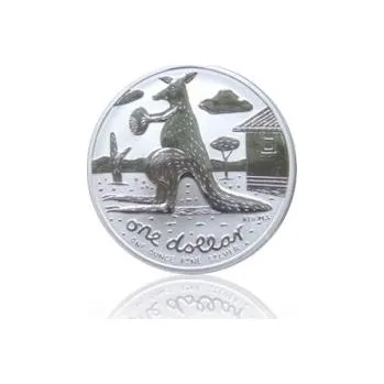 1 unce stříbrná mince Austrálie klokan 2008 (RAM)