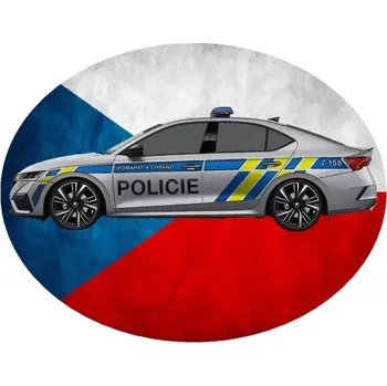 Nášivka Nažehlovačka POLICIE policejní auto III (digitální nažehlovačka)