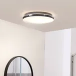 Lindby LED stropní svítidlo Comora, Ø 35 cm, bílé, IP44, 3000K chrom, bílá LED 18 W celkem