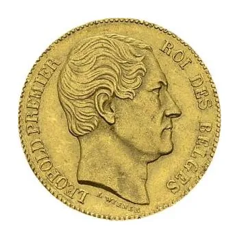 20 franků zlatá mince Belgien Leopold I - 1865