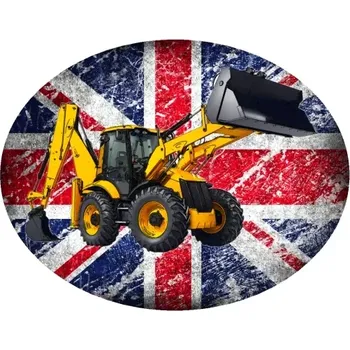 Nášivka Nažehlovačka s bagrem JCB 4CX (digitální nažehlovačka )