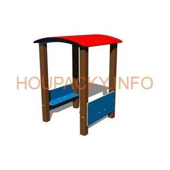 Dětský domeček Vagónek VA112K - celokovový