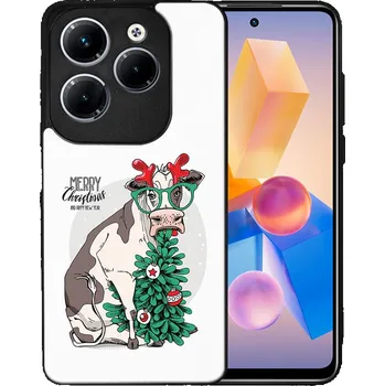 Vánoční dekorace VSECHNONAMOBIL 85565 MY ART Kryt s vánočním designem Infinix Hot 40 / Hot 40 Pro MERRY CHRISTMAS (074)