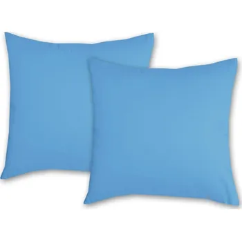 Dekorativní polštářek Bavlněný dekorační polštář 40x40 KOMFORT Jednobarevný Modrý