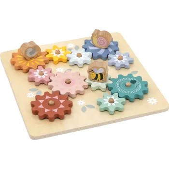 Dřevěná hračka Ozubená kolečka - zahrada