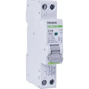 Proudový chránič Kombi chránič Ex9NLE EL 1PN B20 A 30mA, Noark, 111163