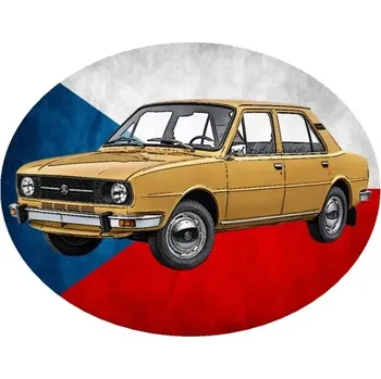 Nášivka Nažehlovačka s Českým autem 120 L (digitální nažehlovačka s osobním autem)