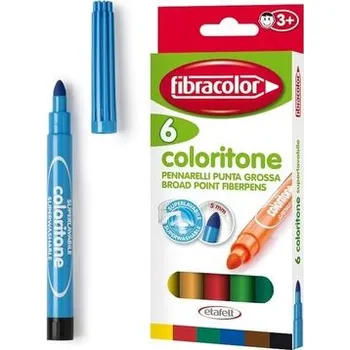 Set školních potřeb Pisaki Coloritone 6 kolorów FIBRACOLOR