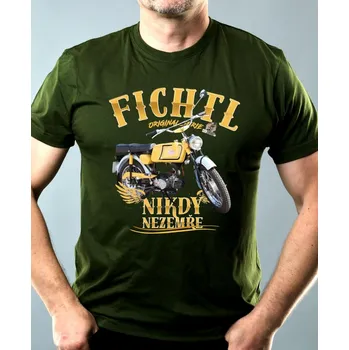 Chlapecké tričko Jawa Mustang. Fichtl nikdy nezemře - Pánské tričko Basic - Nejoblíbenější - 5XL