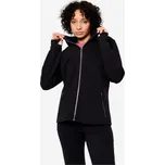 DOMYOS Dámská fitness mikina s kapucí na zip XL ČERNÁ