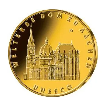 1/2 unce zlatá mince - 100 Euro Dom zu Aachen 2012 (F)
