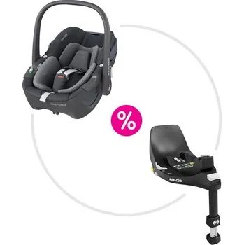 Dětské zboží Maxi-Cosi Pebble 360 autosedačka Essential Graphite + Maxi-Cosi FamilyFix 360 základna