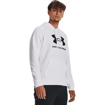 Pánská mikina Pánská mikina Under Armour Rival Fleece Logo HD velikost XXL white