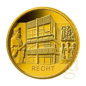 1/2 unce zlatá mince - Säulen der Demokratie - 100 Euro Recht 2021 (J)