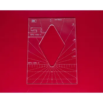 Příslušenství k šicímu stroji Quiltovací pravítko tvar diamant 4 inch NP5-H05-4