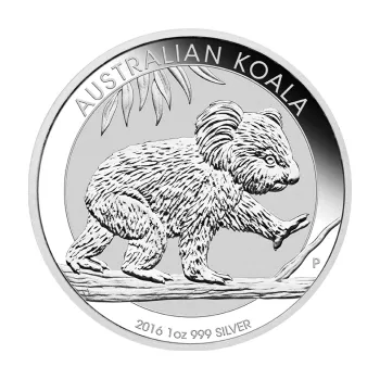 1 unce stříbrná mince Austrálie Koala 2016