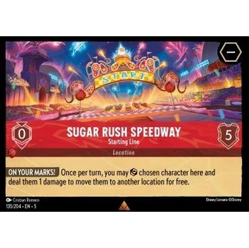Sběratelská karetní hra Lorcana SSK 135/204 Sugar Rush Speedway - Starting Line - Shimmering Skies Stav: Near Mint, Verze: NORMAL