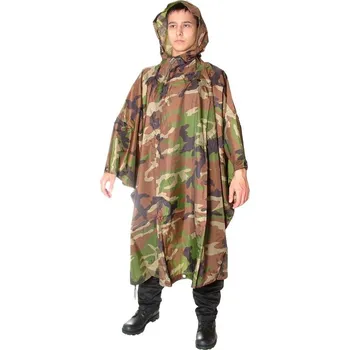 Pláštěnka Pončo Army rip-stop MASKÁČOVÉ (Používá se jako pláštěnka na ochranu nejen Vašeho těla, ale i výstroje před nepřízní počasí.)