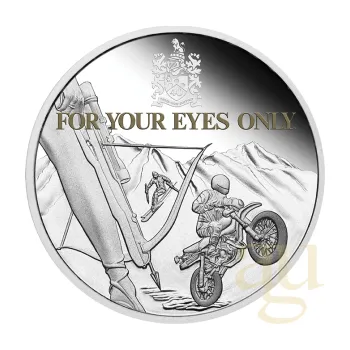 1 unce stříbrná mince Tuvalu - James Bond 007 - For Your Eyes Only 40th Anniversary 2021 - polierte Pla