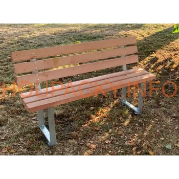 Zahradní lavice Monkey Lavička s opěradlem - s kovovou konstrukcí