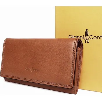 Peněženka Luxusní hnědá kožená peněženka Gianni Conti no. 588373
