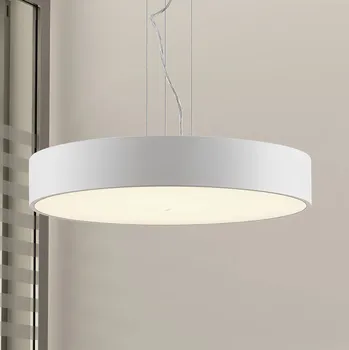 Závěsné svítidlo Arcchio LED Noabelle, Ø 60 cm, bílé, kovové - Stropní držák - Ø 14 cm, výška 2,5 cm bílá LED 46,8 W celkem - Doprava zdarma