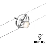 Paulmann Wire Cardan spot pro lankový systém chrom - vzdálenost lanek 12,5 cm chrom matný 1 x 10 W