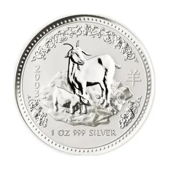 1 unce stříbrná mince Austrálie Lunar I koza 2003