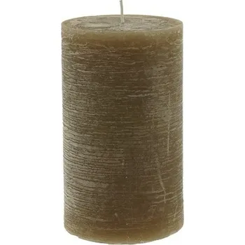 Svíčka Svíčka válec 9x15 tmavě šedá