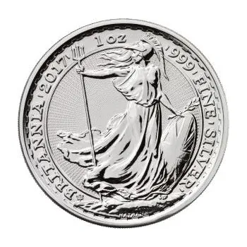 1 unce stříbrná mince Britannia 2017 - 20 Jahre Jubiläum