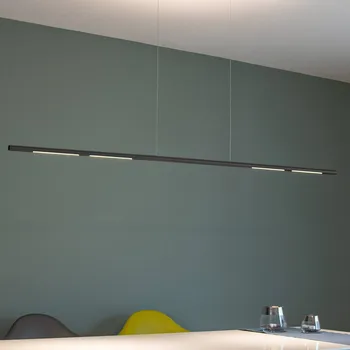 Sattler Palito Linea, 3000K, TRIAC, 175cm černá - Stříška - délka 54 cm, šířka 6,8 cm, výška 5,3 cm černě eloxované 1 x 5 W LED nahoru + 4 x 5 W LED dolů - Doprava zdarma