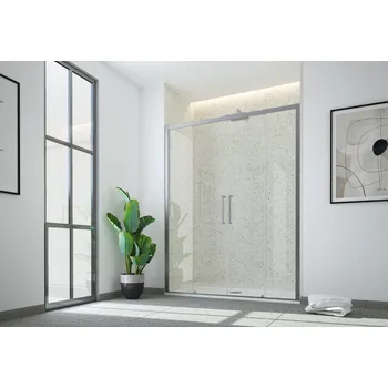 Sprchové dveře Sprchové dveře ESSENCE N2FS - Bílá, 170, Čiré bezpečnostní sklo - 6 mm (BEN25B1) HOPA