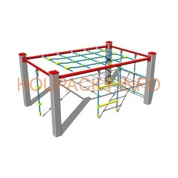 Doplněk pro dětské hřiště Šplhací sestava SS410KS - stříbrná