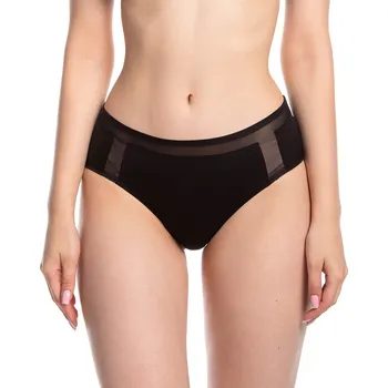 Kalhotky Černé bezešvé kalhotky Lama Laser Cut 5025 MS-02 S-XL Velikost: L