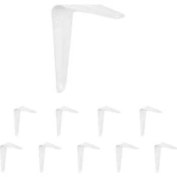 Držák na polici Walteco Konzole Ina 100x75mm, nosnost 18 kg, bílá Množství: 10 ks