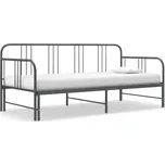 Petrashop Rám vysouvací postele/pohovky šedý kovový 90 x 200 cm Šedá324754
