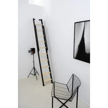 MINKA Osmistupňový žebřík STRONG černý smrk