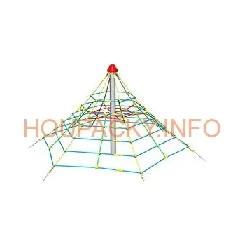 Dětská houpačka Lanová pyramida PY620K (v.p. 1 m, se 6-ti napínacími zámky)