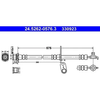 Brzdová hadice Brzdová hadice ATE 24.5262-0576.3
