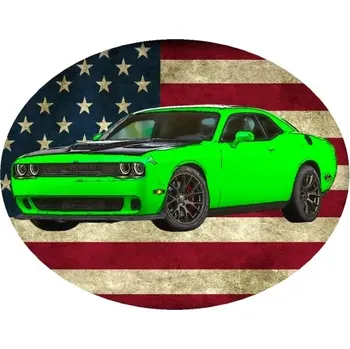 Nášivka Nažehlovačka Dodge Challenger (digitální nažehlovačka s osobním autem)