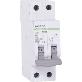 modulární přístroj a rozvaděč NOARK 110738 Ex9B40J 2P B25 Úzký instalační jistič 27 mm, 6 kA, char. B, 25 A, 2pól (Ex9B40J 2P B25)