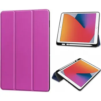 Pouzdro na tablet Solid Color Horizontal Deformation Flip Leather Case With Pen Slot TPU Case for iPad Mini 2021/Mini 6/Mini 2024/Mini 7 Purple