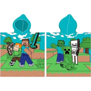 Carbotex Bavlněné pončo 55/110cm Minecraft, MC01923