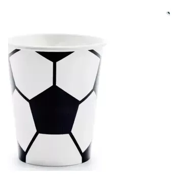 Sklenice Papírové sklenice Fotbalový míč 260ml, 6ks